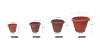 Plastic flower pot