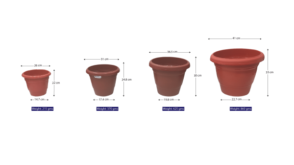 Plastic flower pot