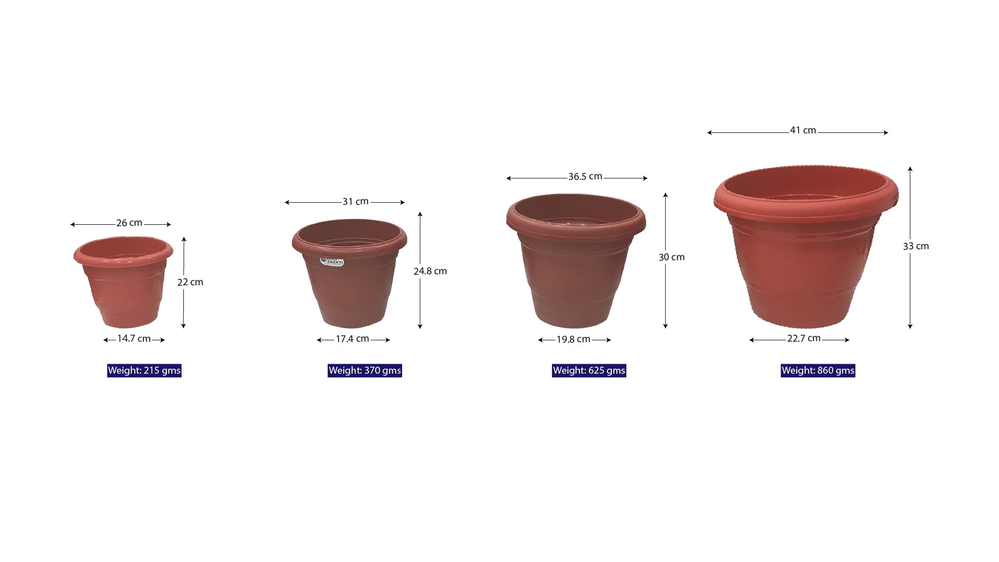 Plastic flower pot