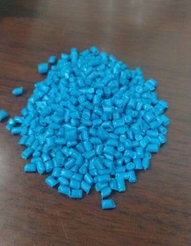 Recycled-HDPE-blow-blue-granules
