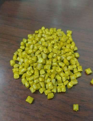 Recycled-HDPE-blow-yellow-granules